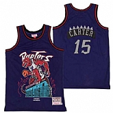 Raptors 15 Vince Carter Purple Hardwood Classics Skull Edition Jersey Yhua,baseball caps,new era cap wholesale,wholesale hats